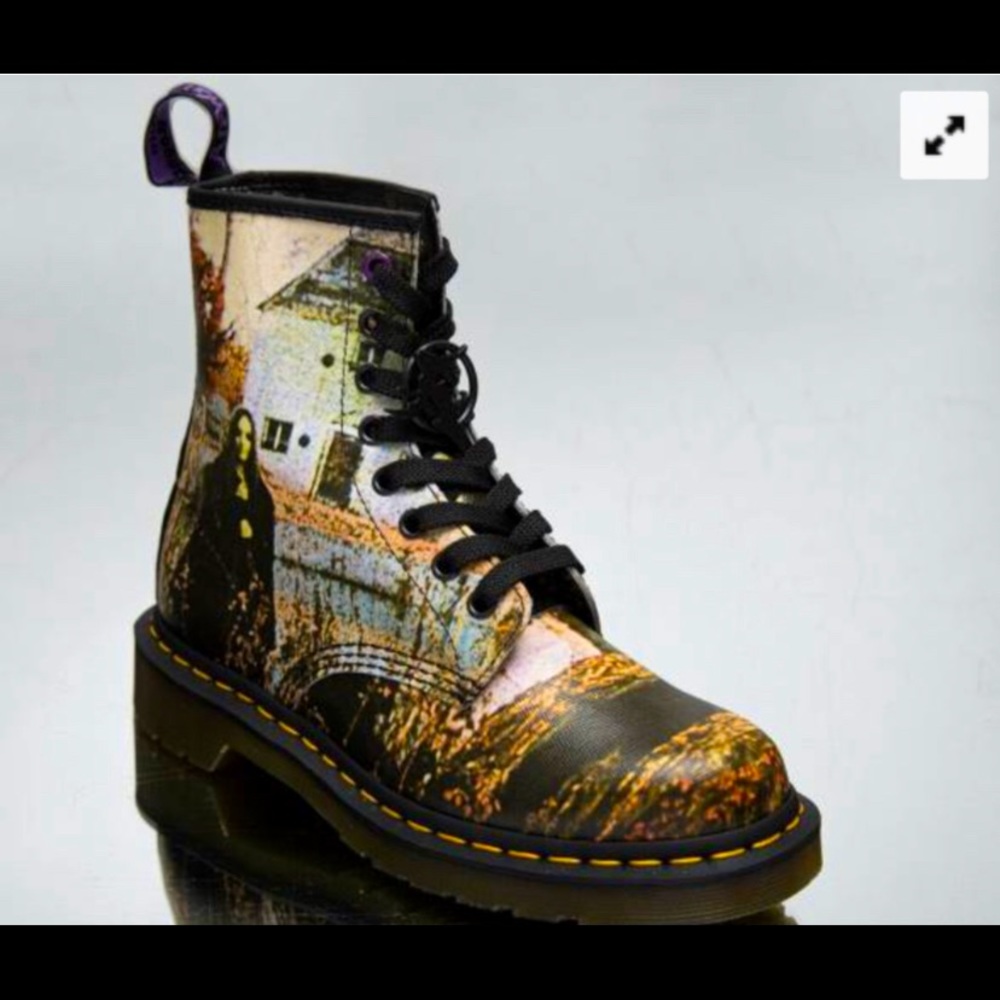 NEW DR MARTENS 1460 BLACK SABBATH LACE UP BOOTS - Picture 3 of 16